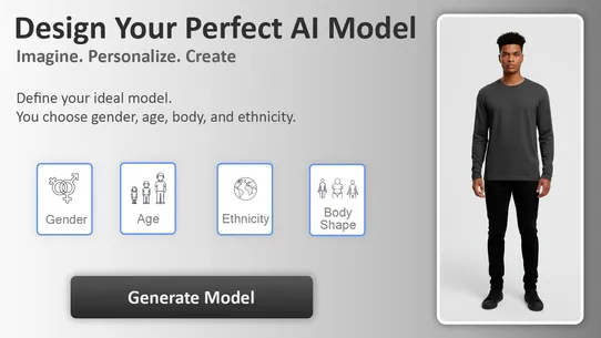 VFit: AI Model Photos &amp; Try‑On screenshot