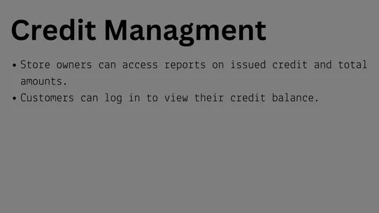 Store Credit screenshot