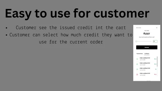 Store Credit screenshot