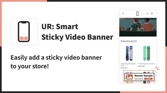 UR: Smart Sticky Video Banner screenshot
