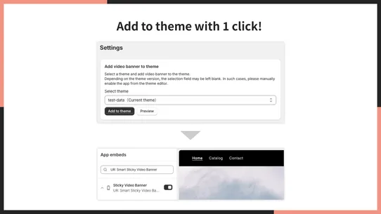 UR: Smart Sticky Video Banner screenshot