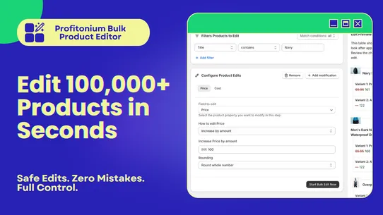 Profitonium: Bulk Product Edit screenshot