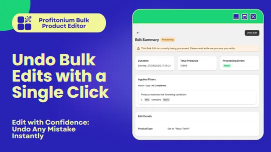 Profitonium: Bulk Product Edit screenshot