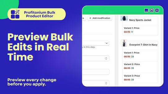 Profitonium: Bulk Product Edit screenshot