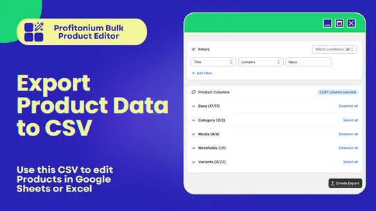 Profitonium: Bulk Product Edit screenshot