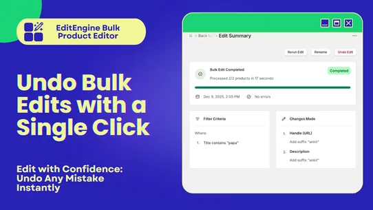 EditEngine Bulk Product Editor screenshot