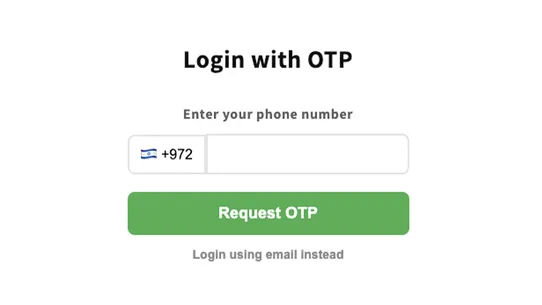 Quick Login OTP screenshot