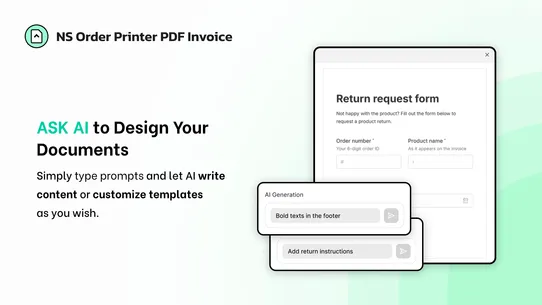 NS Order Printer PDF Invoice screenshot
