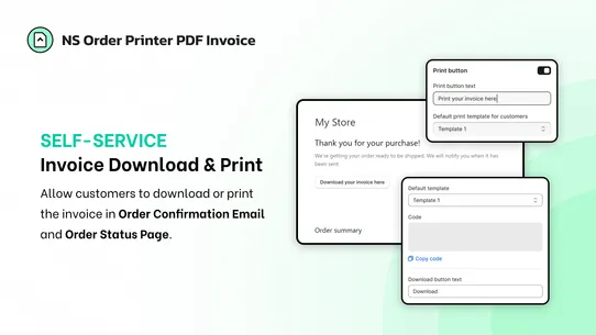 NS Order Printer PDF Invoice screenshot