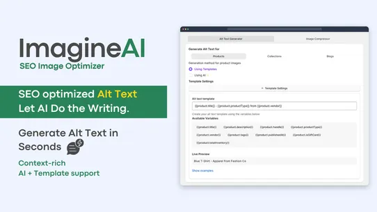 ImagineAI SEO Image Optimizer screenshot