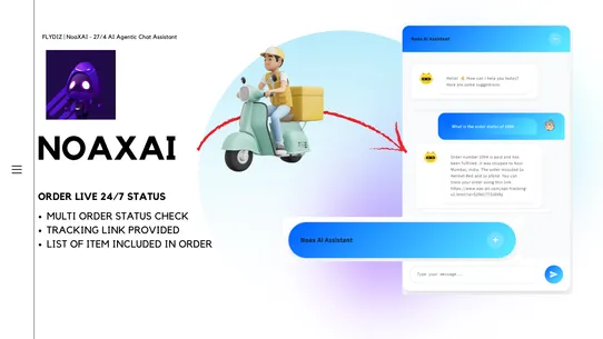 NoaxAI ‑ Agentic Live Chatbot screenshot