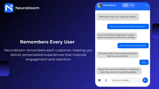 Neurobloom Chatbot + ChatGPT screenshot