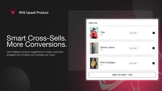 RVS Upsell Product screenshot