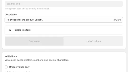 Senitron RFID Inventory System screenshot