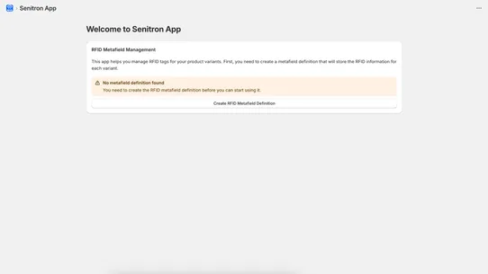 Senitron RFID Inventory System screenshot