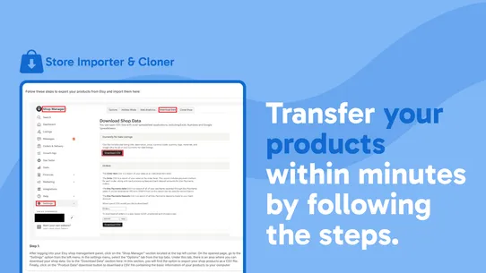 Store Importer &amp; Cloner screenshot