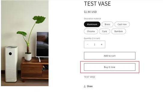 FCS buy now button generator screenshot