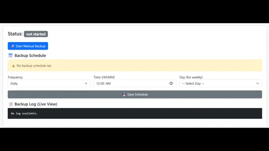 Backify screenshot