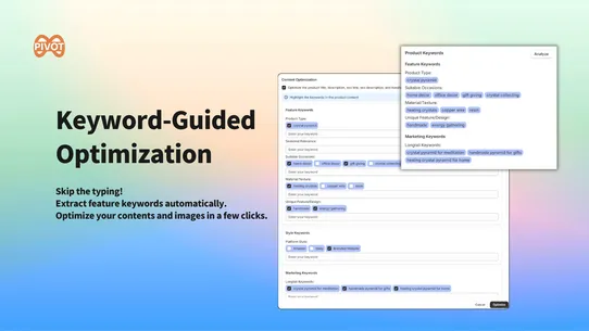 PIVOT Keyword Master screenshot