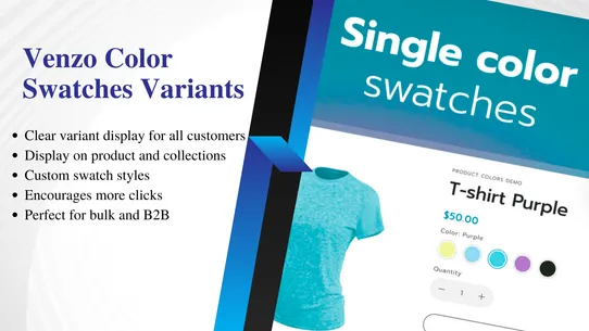 Vennzo Color Swatches Variants screenshot