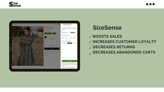 SizeSense Recommender &amp; Charts screenshot