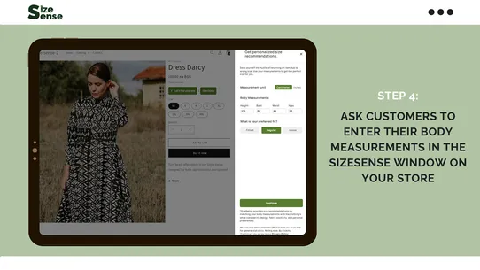 SizeSense Recommender &amp; Charts screenshot