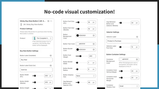 UR: Sticky Buy Now Button screenshot
