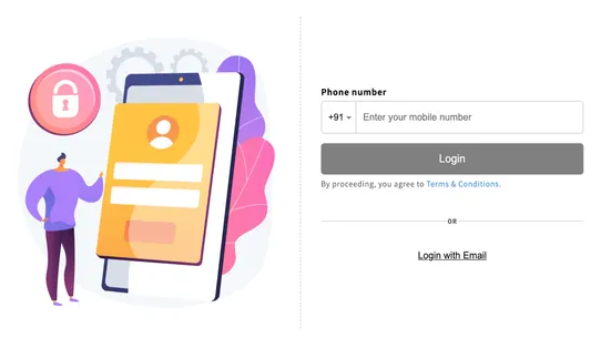 Anthers: Customer Login screenshot