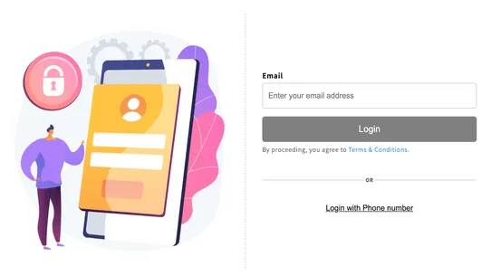 Anthers: Customer Login screenshot