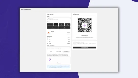 QR Code Automator screenshot