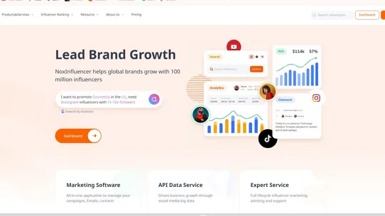 NoxInfluencer Affiliate screenshot