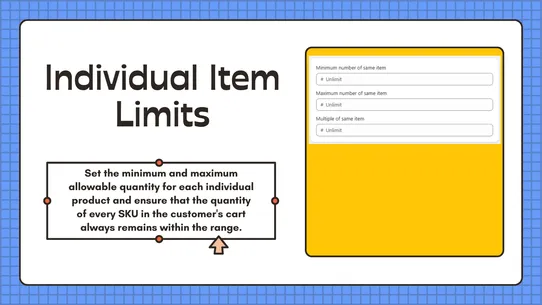 Pify: Order Limits Quantity screenshot