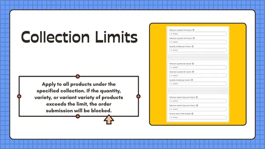 Pify: Order Limits Quantity screenshot