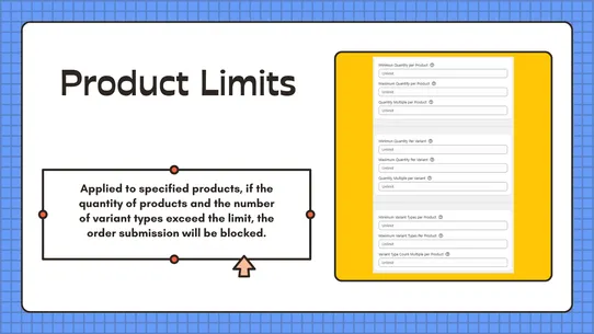 Pify: Order Limits Quantity screenshot
