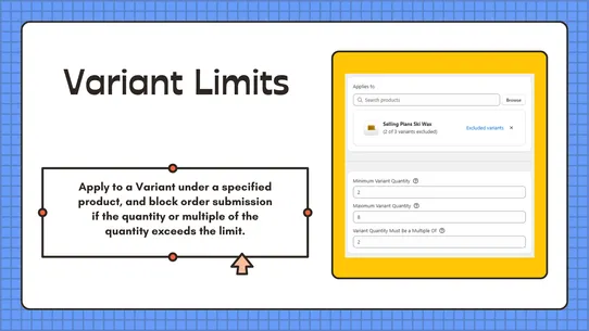 Pify: Order Limits Quantity screenshot