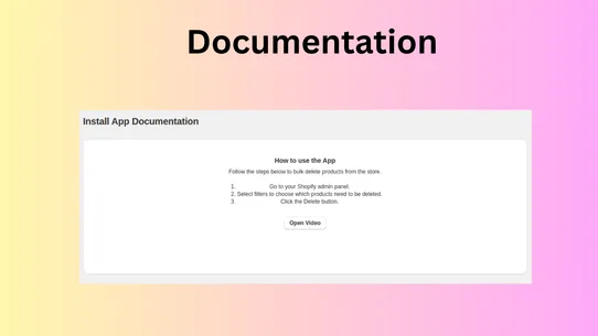 GM Delete Bulk Delete Products screenshot