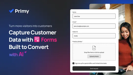 Primy AI Form Builder screenshot