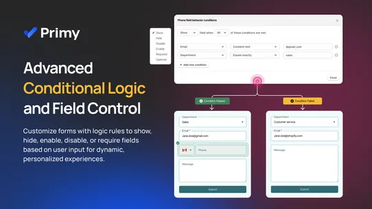 Primy ‑ AI Custom Form Builder screenshot