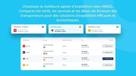 Awsel – Expédition smart screenshot