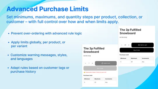 Nexo ‑ Order Limits Quantity screenshot