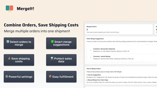 MergeIt ‑ Combine Merge Orders screenshot
