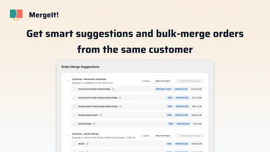 MergeIt ‑ Combine Merge Orders screenshot