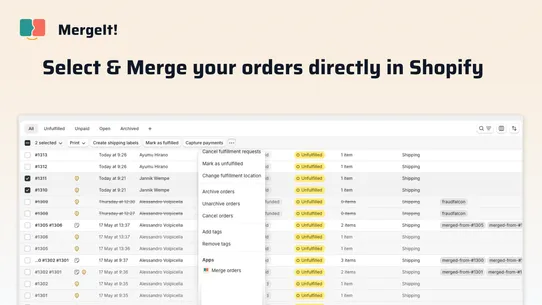 MergeIt ‑ Combine Merge Orders screenshot