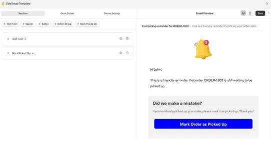 Piko ‑ Pickup Reminder screenshot