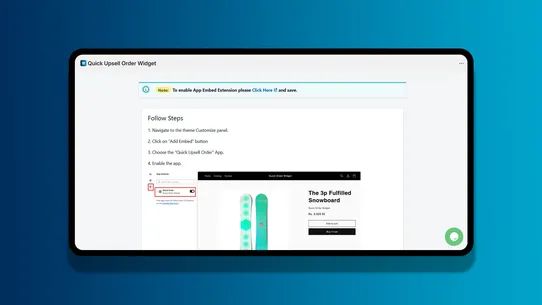 Quick Upsell Order Widget screenshot