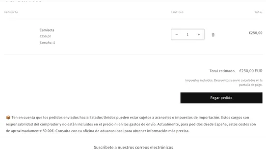 Tariffy screenshot