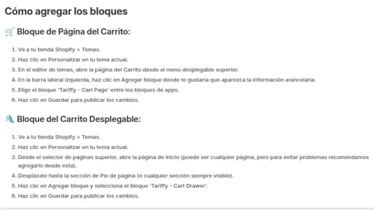 Tariffy screenshot