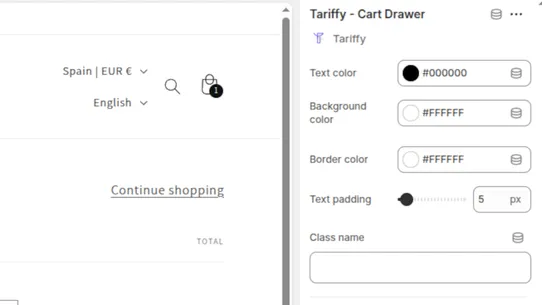 Tariffy screenshot