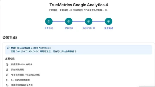 TrueMetrics‑Analytics screenshot