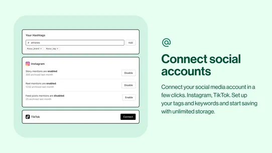 Archive Instagram &amp; TikTok UGC screenshot